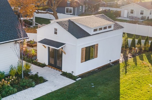 Quality storage shed services in West Jordan, UT by Solitude Custom Sheds
