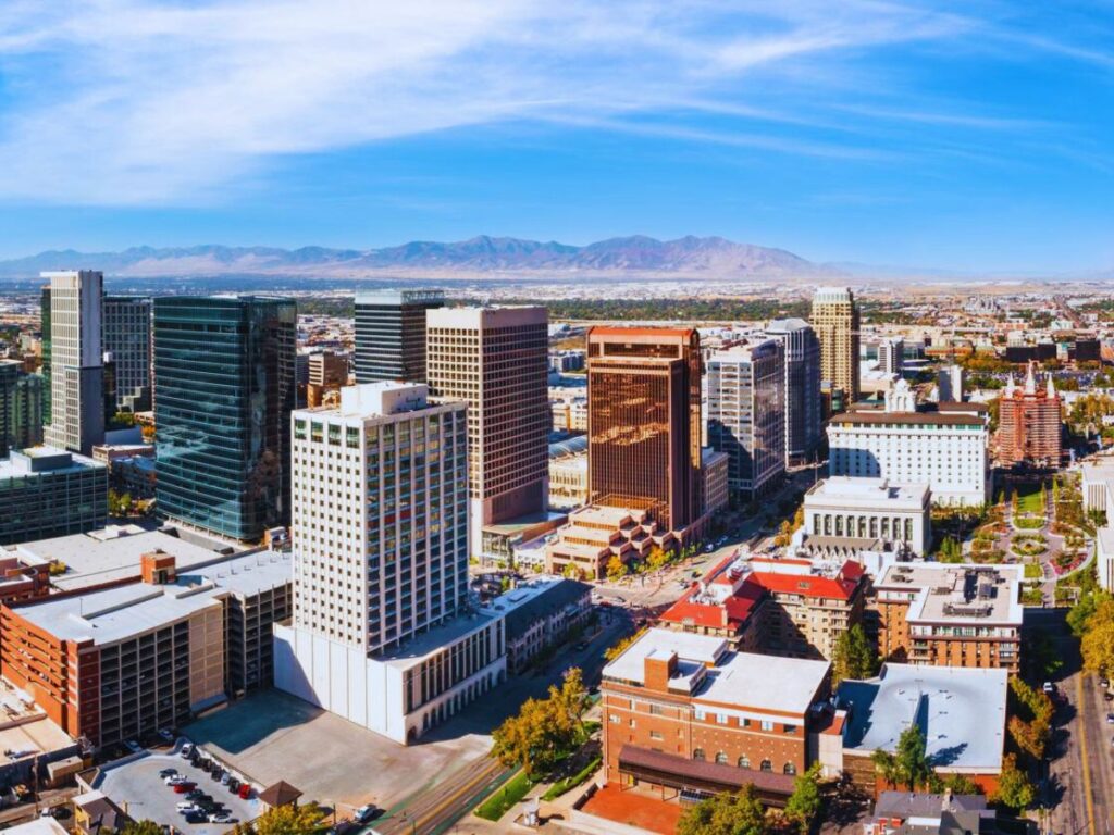 Aerial view, Salt Lake County, UT