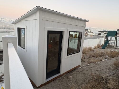 Backyard garden shed by shed builder in Farmington, UT with durable finishes