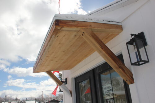 Custom-built backyard shed by shed builder in Mapleton, UT with modern design