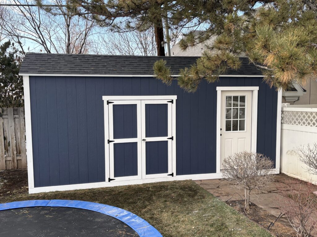 Outdoor storage shed by shed builder near me in Centerville, UT