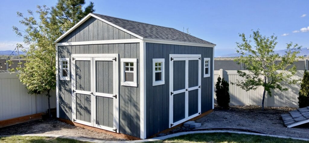 Custom she shed in Riverton, UT designed by Solitude Custom Sheds