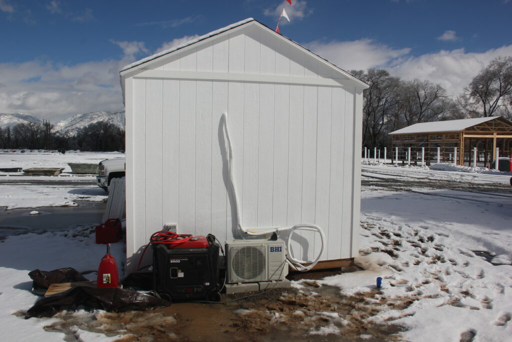 Weather-resistant golf shed in South Jordan, UT installed by Solitude Custom Sheds