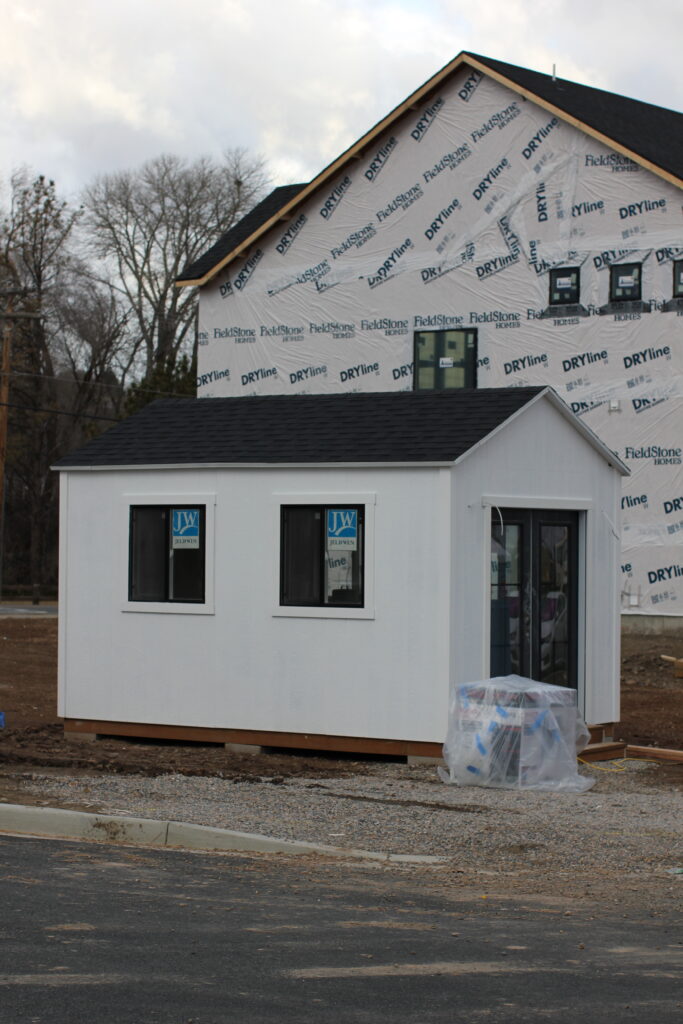 Weather-resistant golf shed in West Jordan, UT built by Solitude Custom Sheds